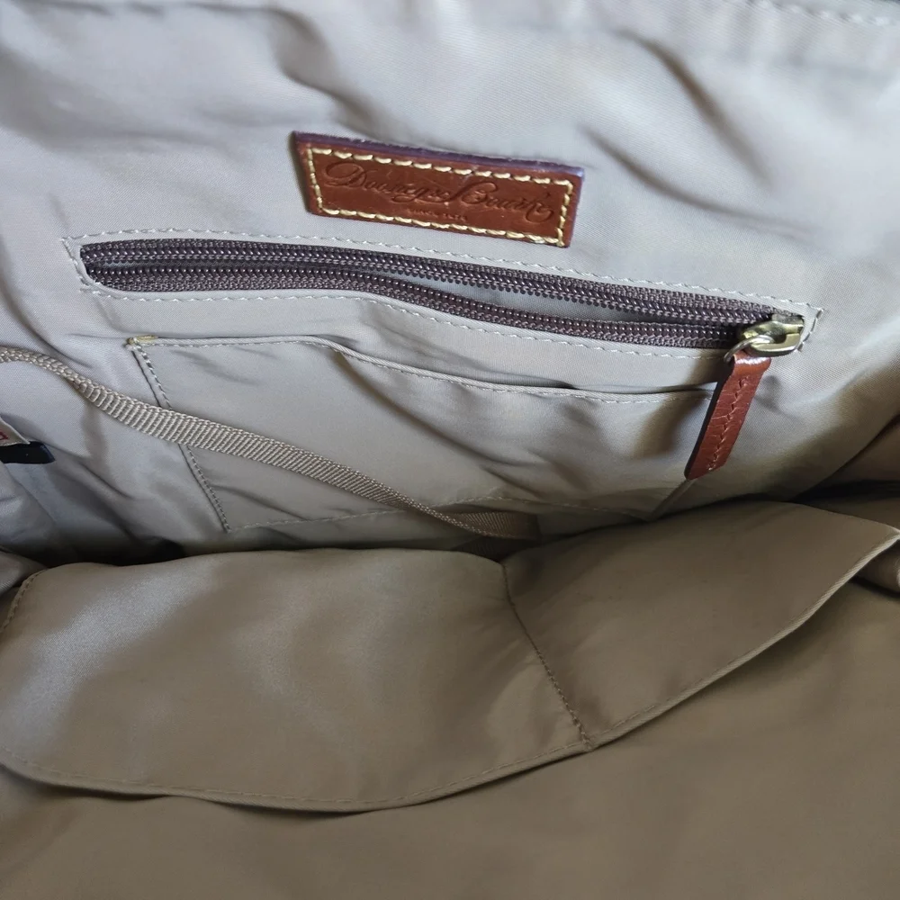 Dooney & Bourke Black and Brown Backpack